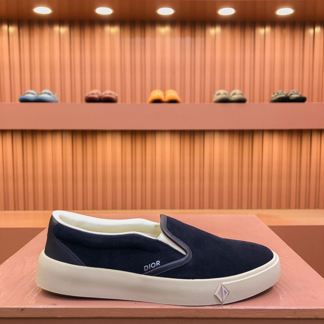 CD B101 DIAMOND LOAFER DENIM COLOR SUEDE