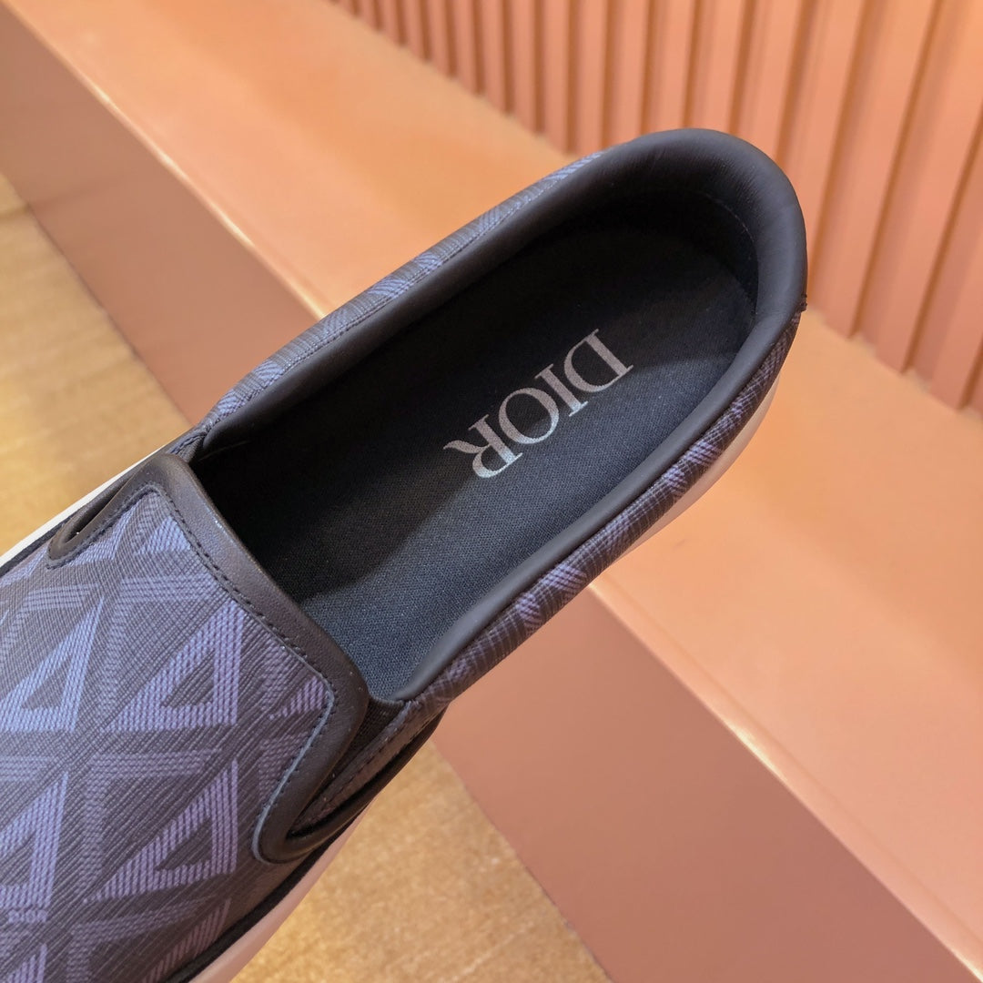 CD B101 DIAMOND LOAFER ASH AND PURPLE CANVAS