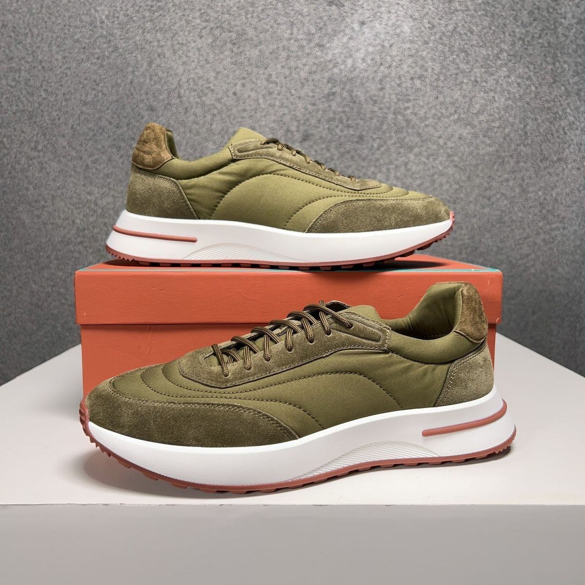 LP WEEKEND WALK SNEAKERS OLIVE SUEDE