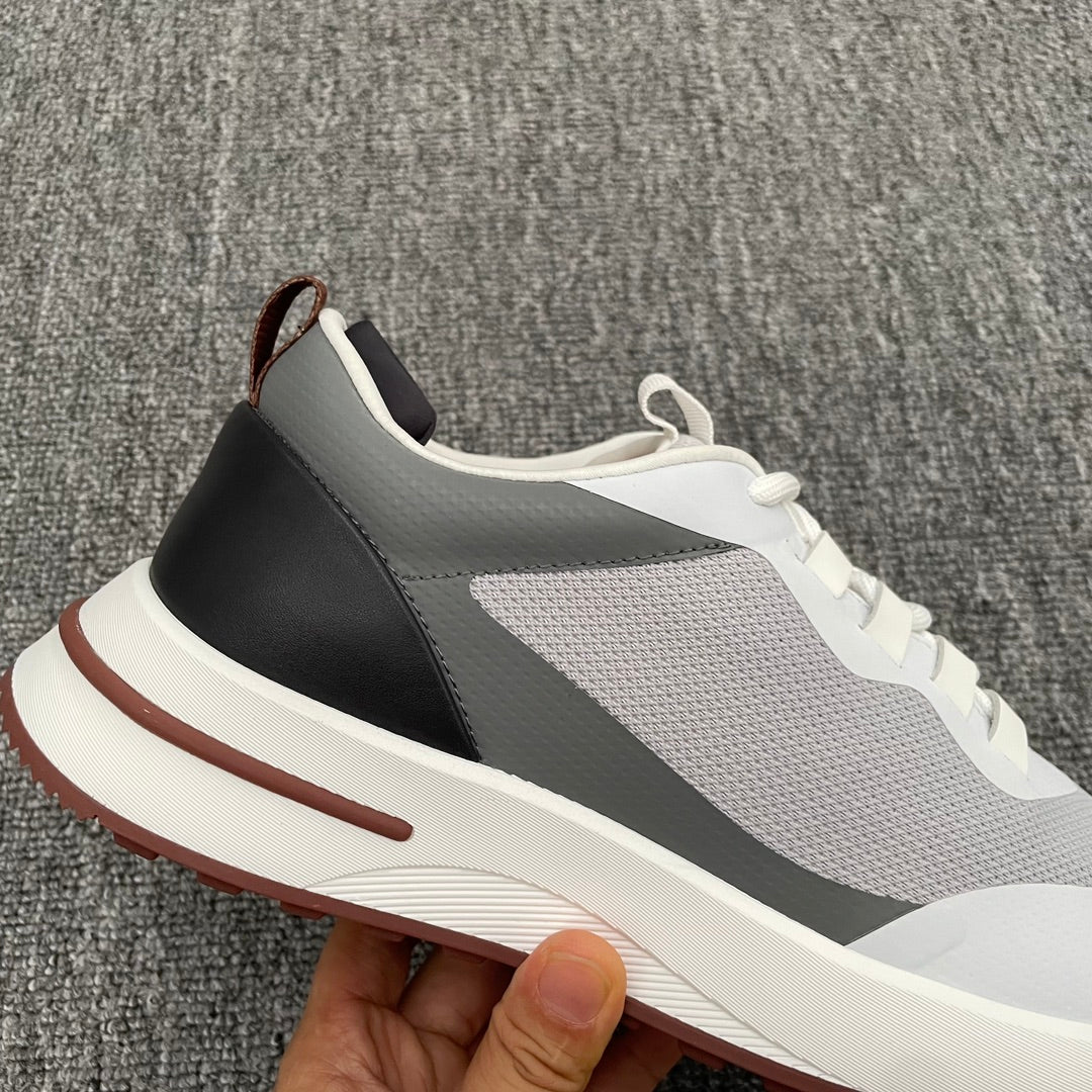 LP BRUNELLO SNEAKERS MULTI-CLOUD AND GRAY MESH CALFSKIN