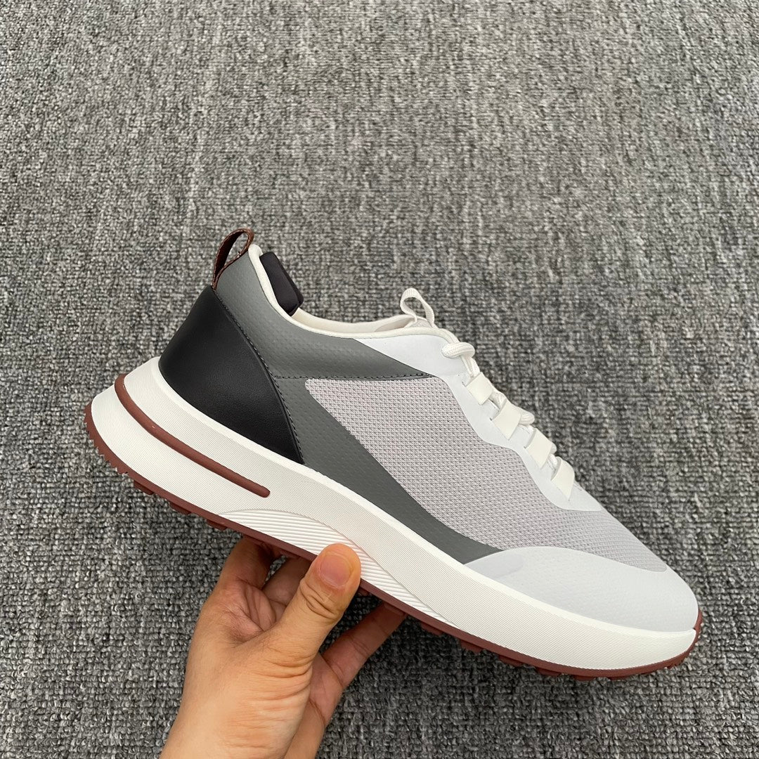 LP BRUNELLO SNEAKERS MULTI-CLOUD AND GRAY MESH CALFSKIN