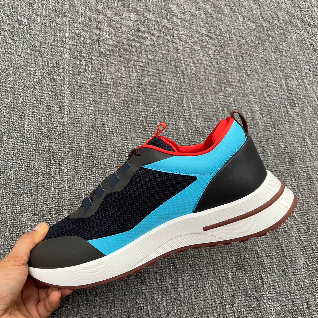 LP BRUNELLO SNEAKERS MULTI - CANDY AND BLACK MESH CALFSKIN