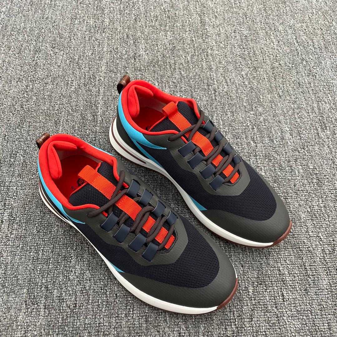 LP BRUNELLO SNEAKERS MULTI - CANDY AND BLACK MESH CALFSKIN