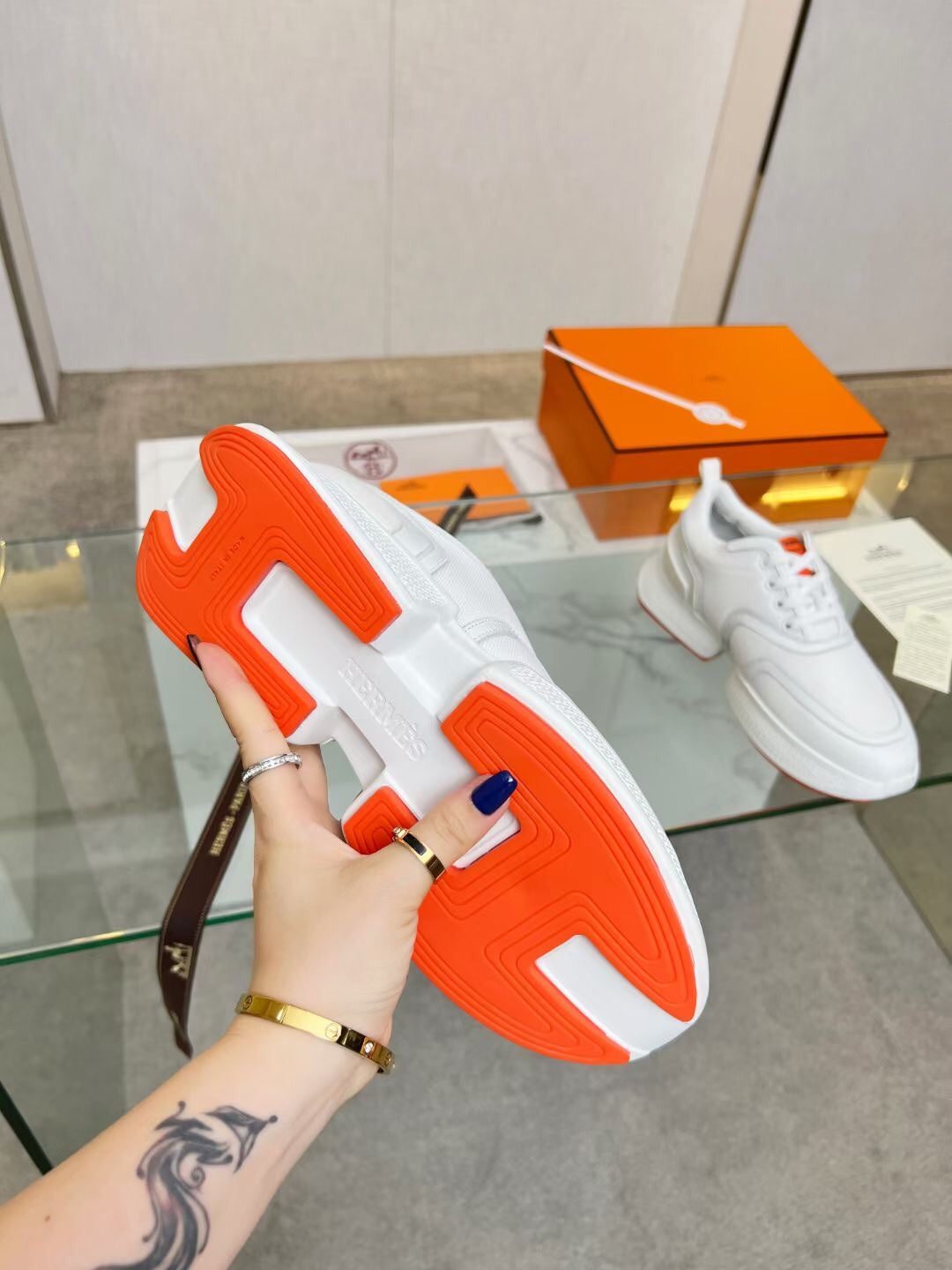 GIGA SNEAKER WHITE CALFSKIN
