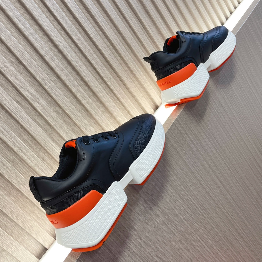 GIGA SNEAKER GLOSSY BLACK CALFSKIN