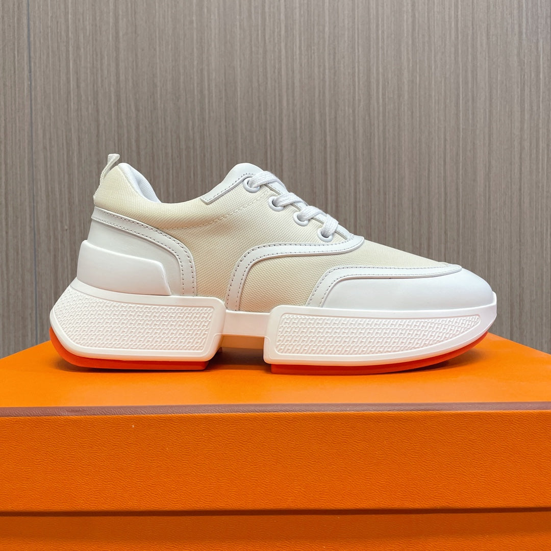 GIGA SNEAKER BLUE PASTEL PINK WHITE CALFSKIN