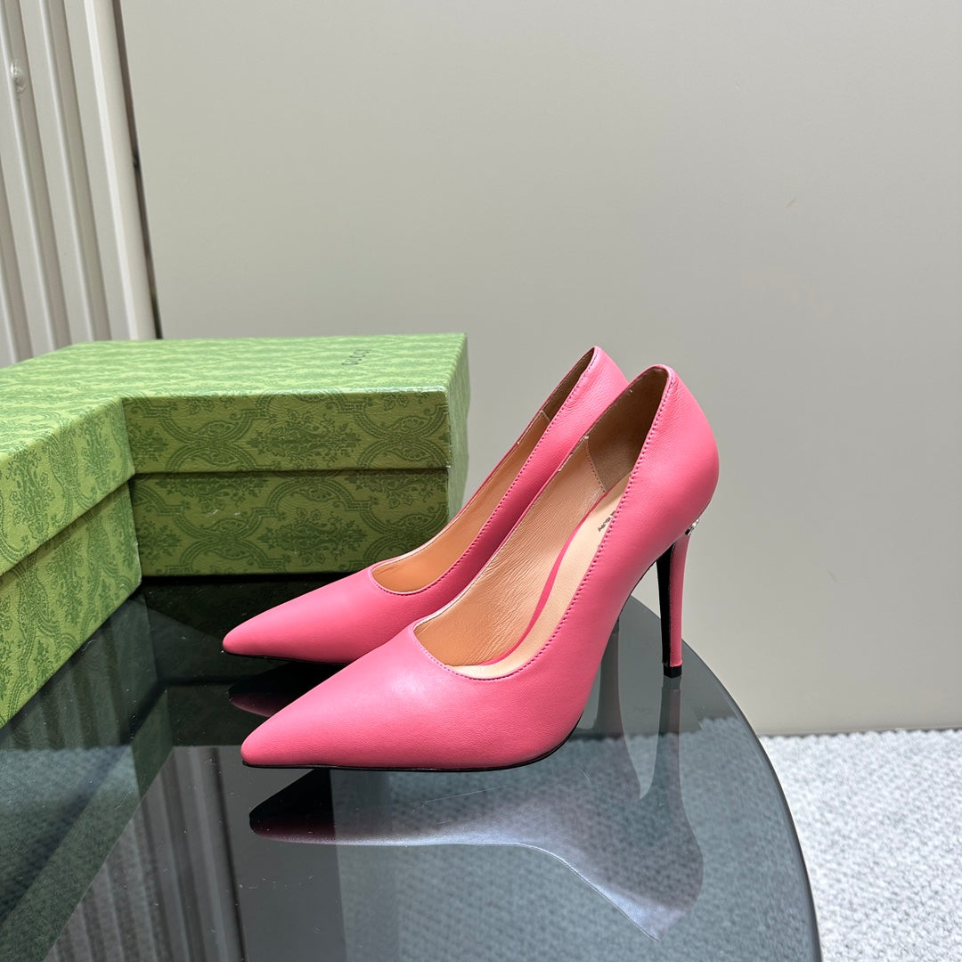 GG 105 BASIC HIGH HEEL HOT PINK LAMBSKIN