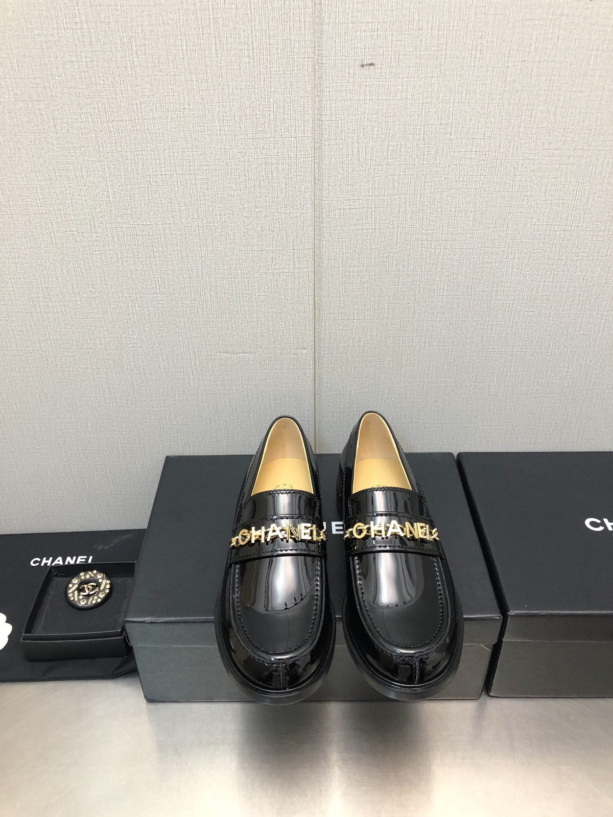 CC 25C Loafer Black Glossy Calf Leather 212974
