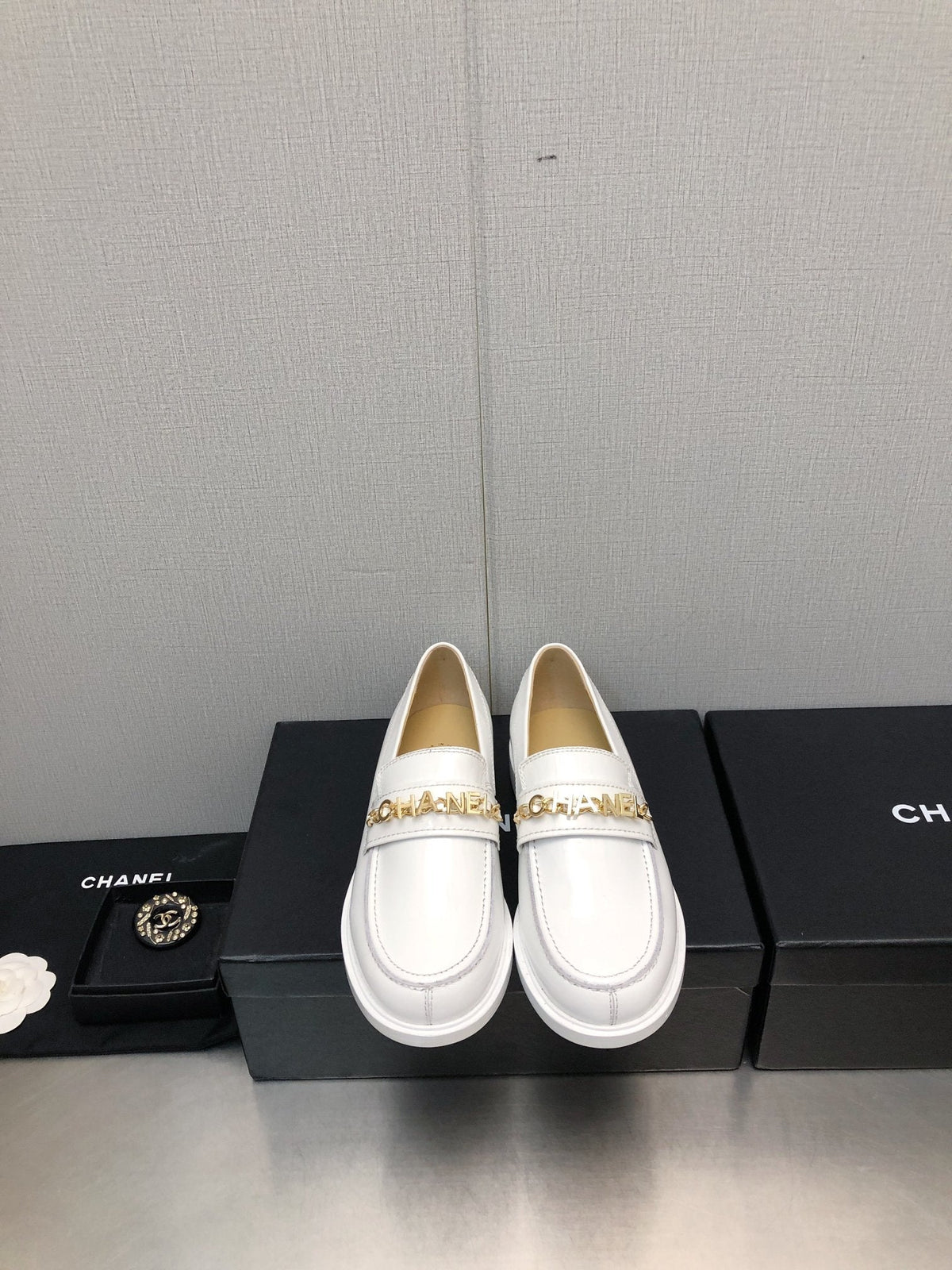 CC 25C Loafer White Glossy Calf Leather 212976