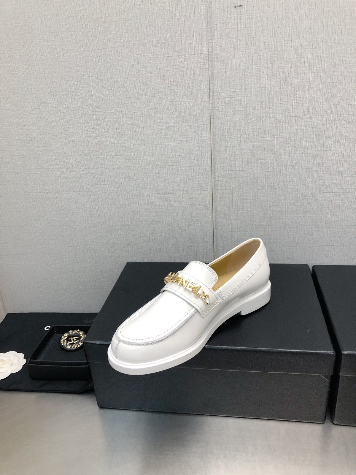CC 25C Loafer White Glossy Calf Leather 212976