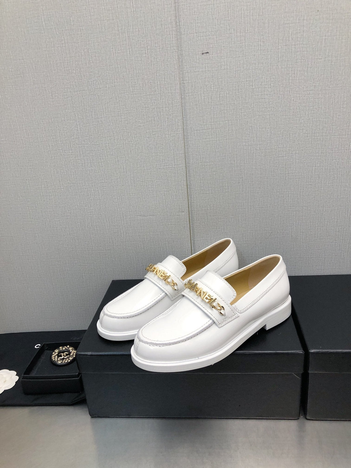 CC 25C Loafer White Glossy Calf Leather 212976