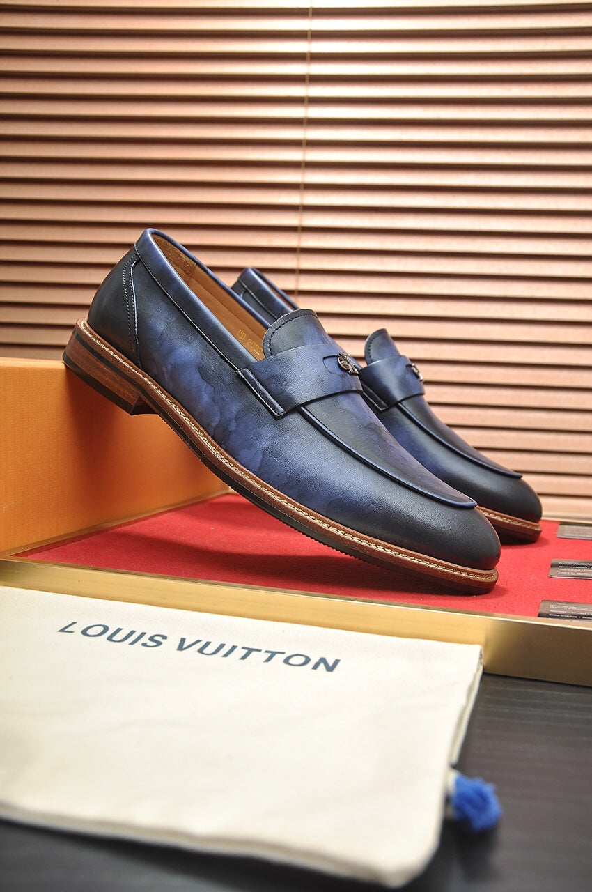 LV FLEX LOAFER IN CERULEAN BLUE CALFSKIN