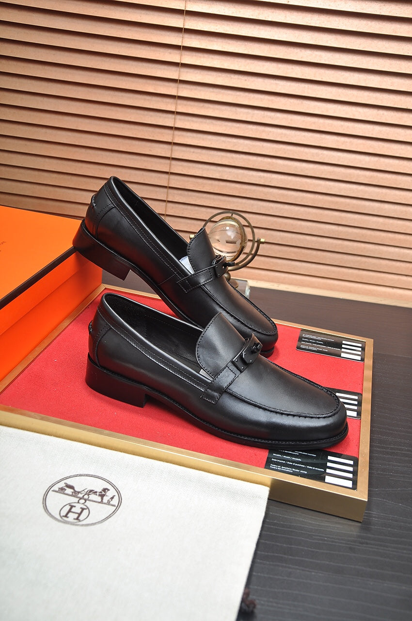 HM DESTIN LOAFER BLACK CALFSKIN