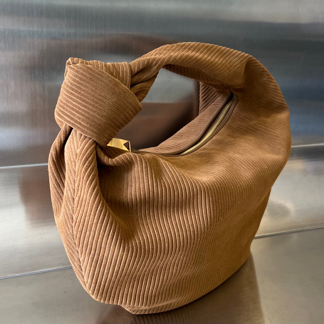 MINI JODIE 36 CM IN RUSSET BROWN CORDUROY