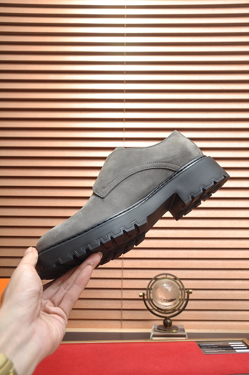 HM MONK STRAP GRAY SUEDE