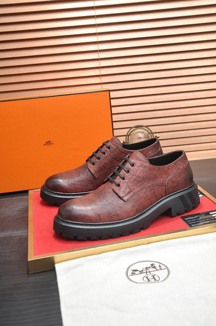 HM DANIEL TRAMPING SHOE CHESTNUT WRINKLE CALFSKIN