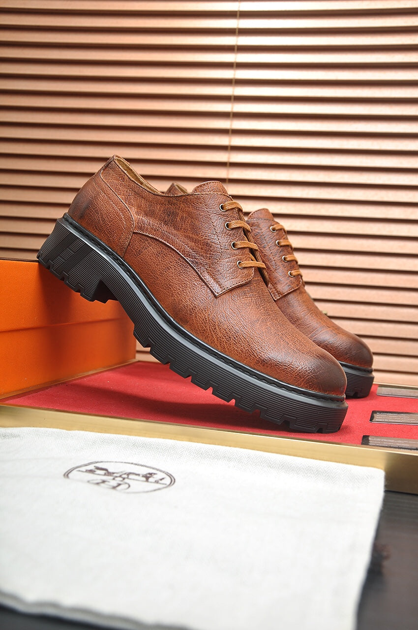 HM DANIEL TRAMPING SHOE BRONZE WRINKLE CALFSKIN
