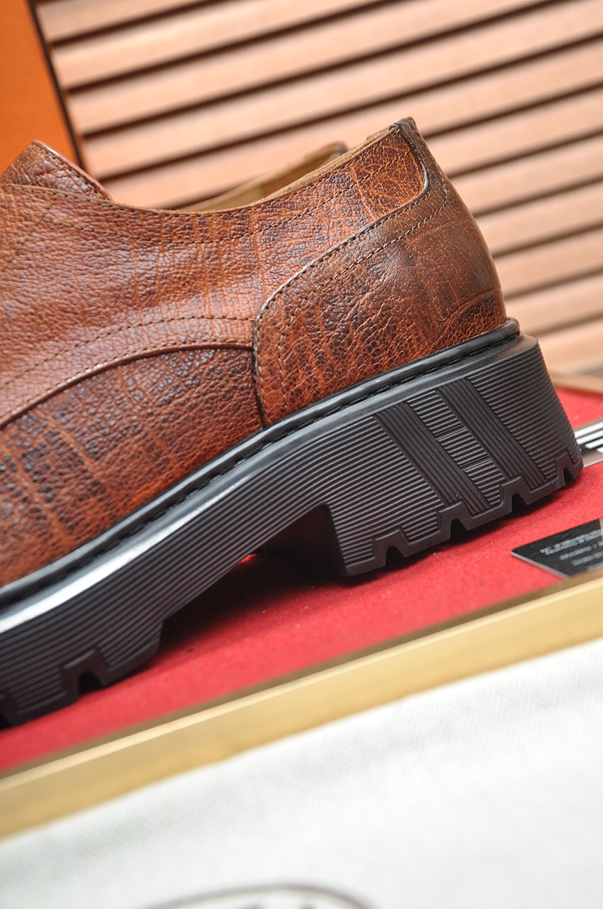 HM DANIEL TRAMPING SHOE BRONZE WRINKLE CALFSKIN