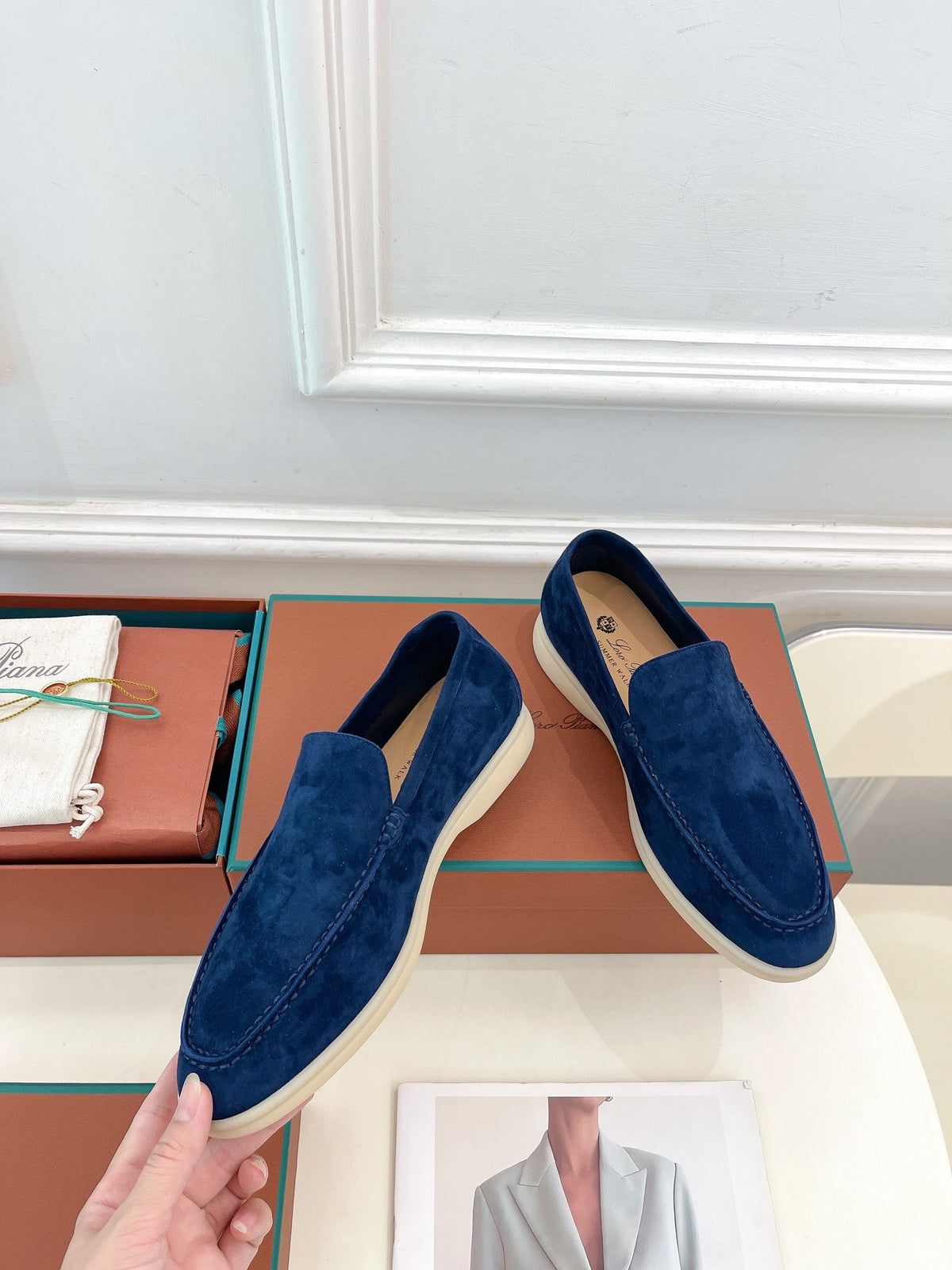 LP 2025 Loafer Blue Suede