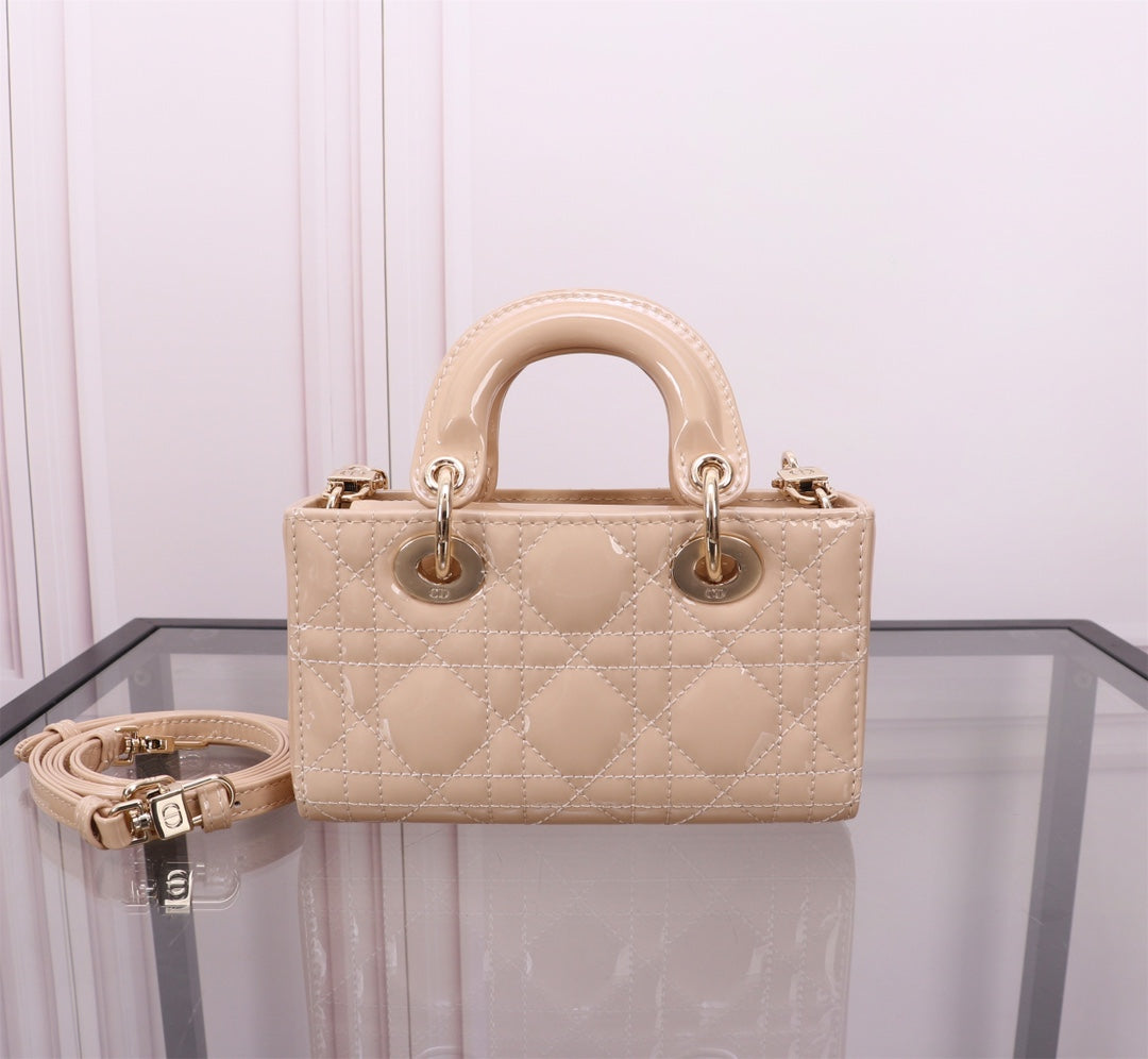 MICRO LADY D-JOY 16.5 BEIGE LAMBSKIN