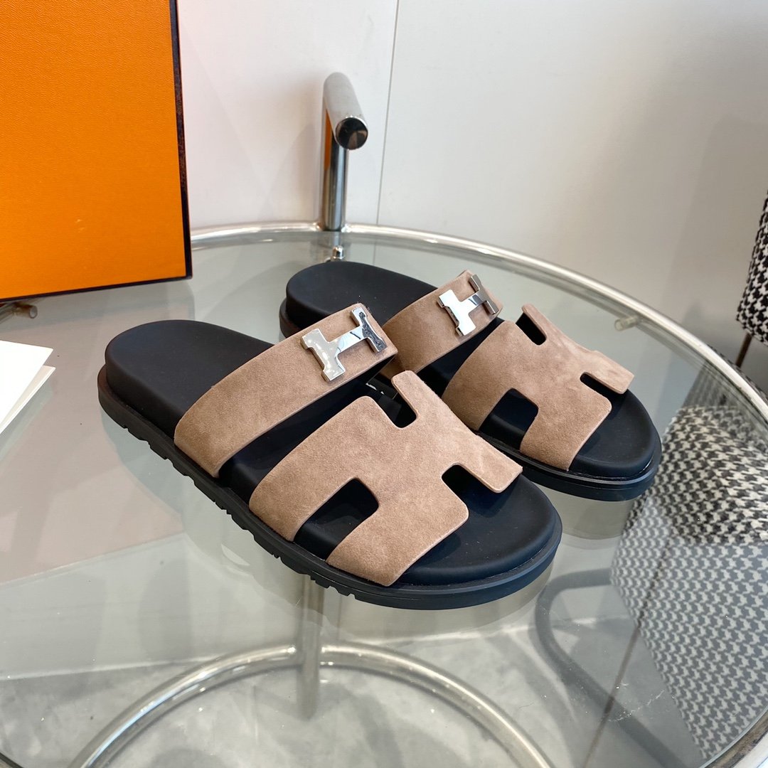 Chypre Sandal light brown Suede