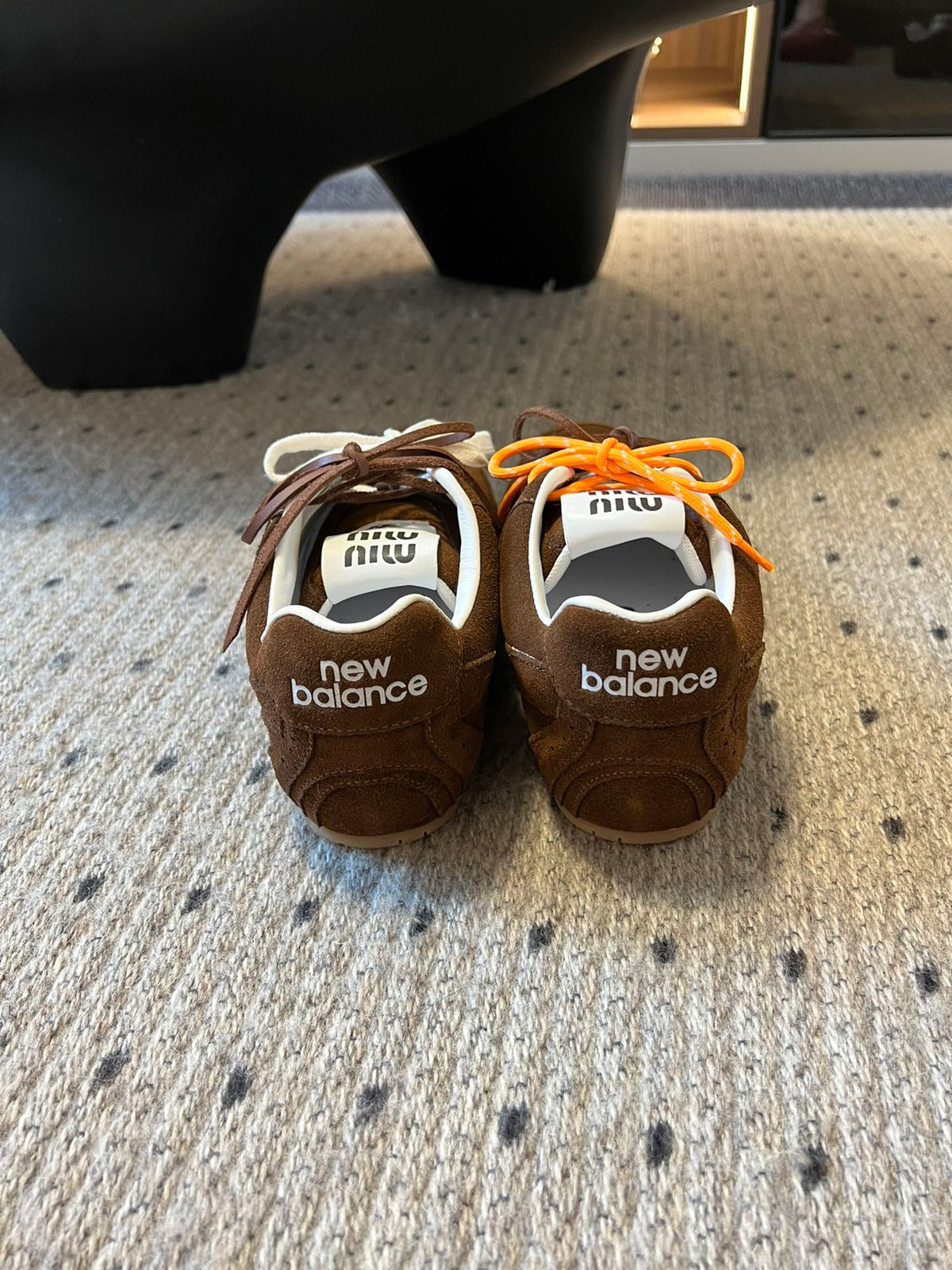 Miu Balance 530 Sneaker Chestnut Brown Suede