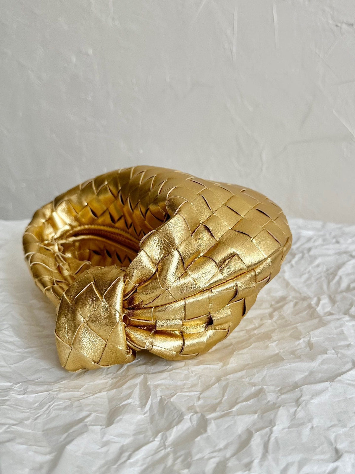 mini jodie 28 gold metalic lambskin