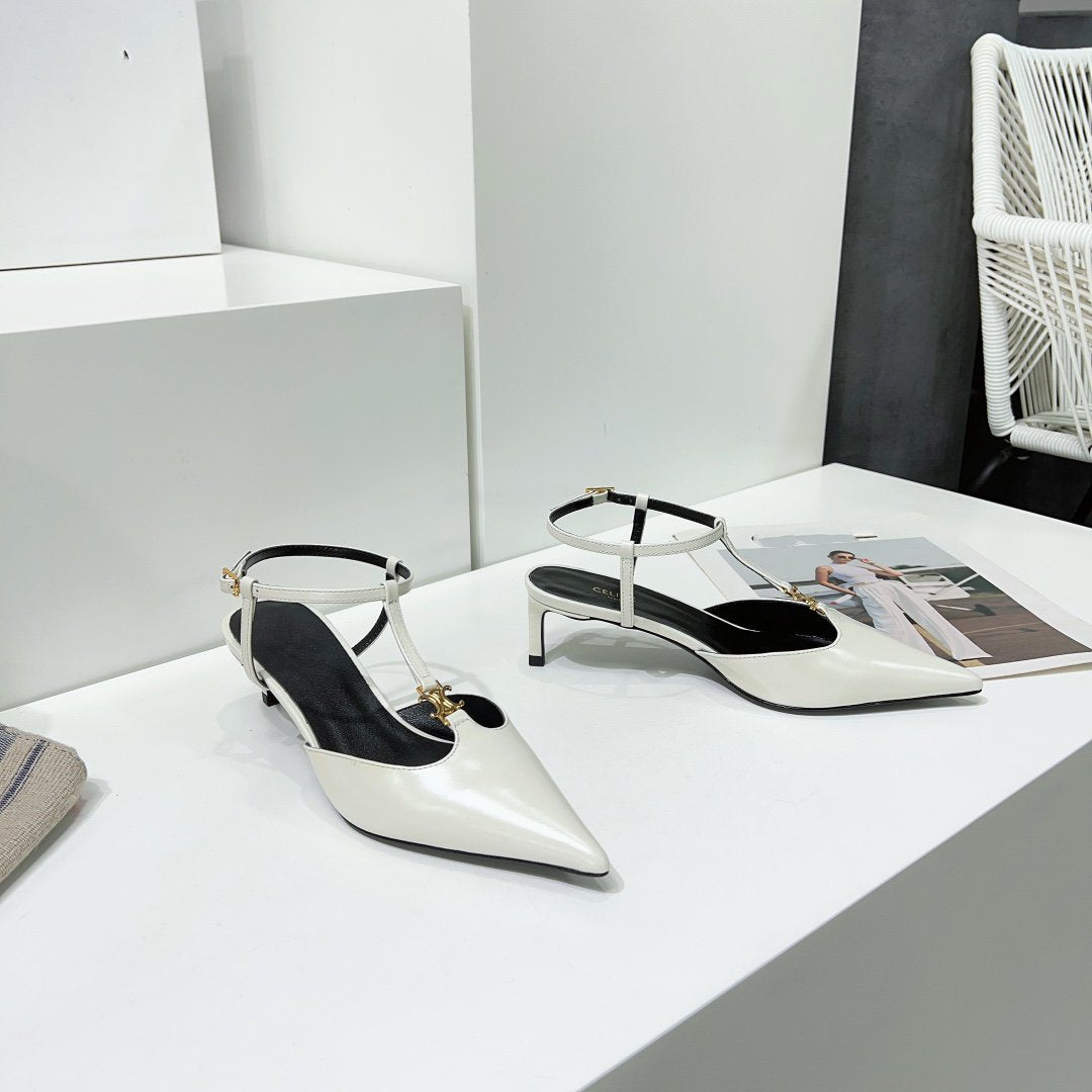 cl kitten t-bar 75 white calfskin