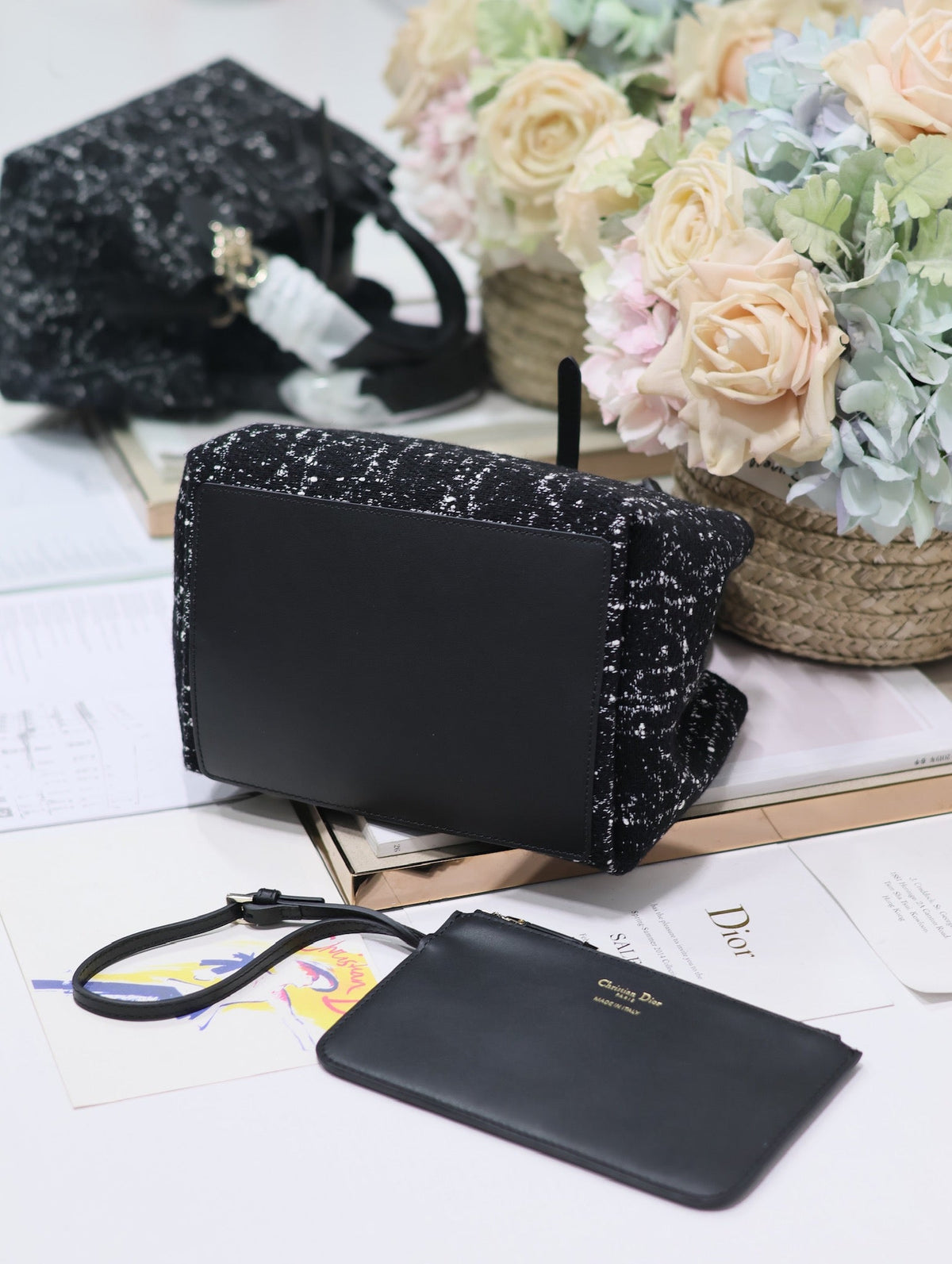 CD Small Toujours 23 Black Tweed 245636