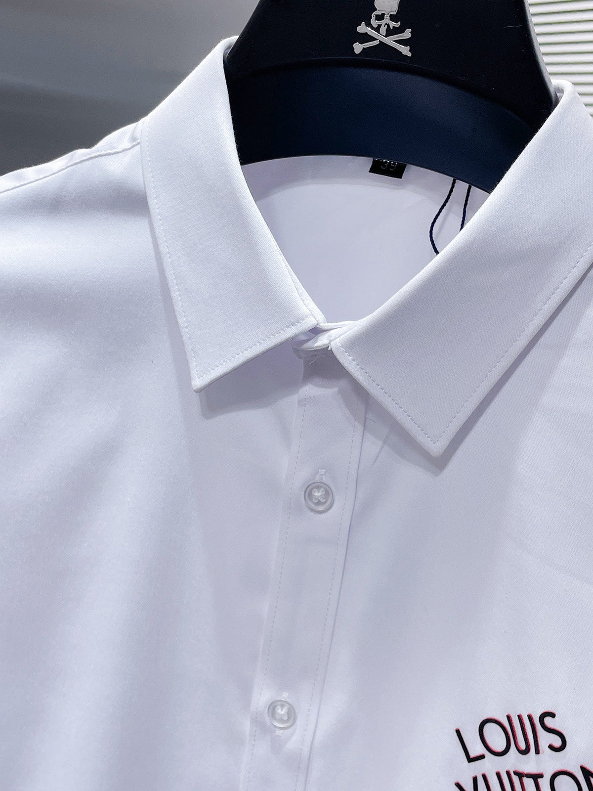 LV BASIC LONG-SLEEVED SHIRT WHITE COTTON 238818