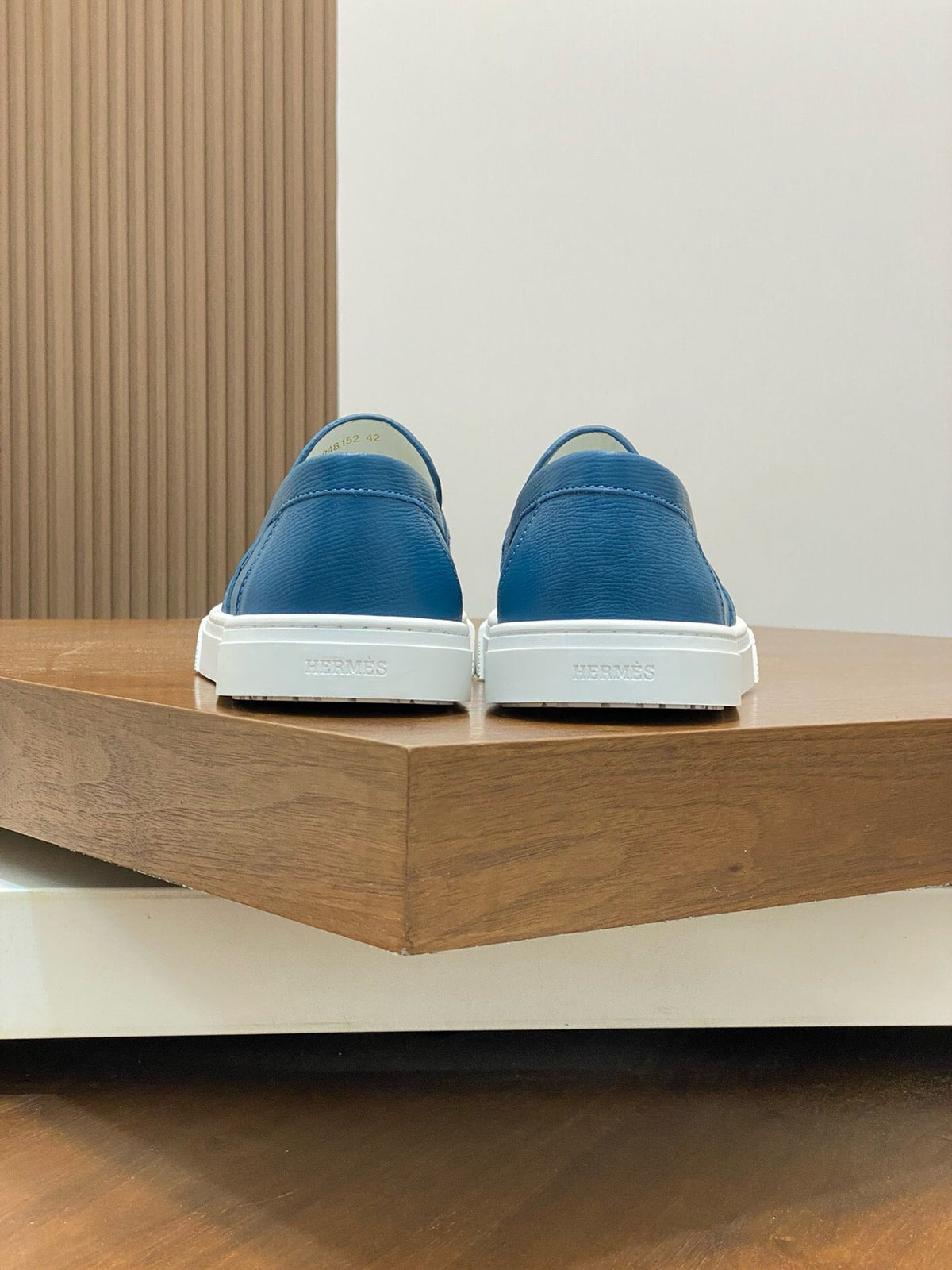 HM GAME SLIP-ON SNEAKER COBALT CALFSKIN