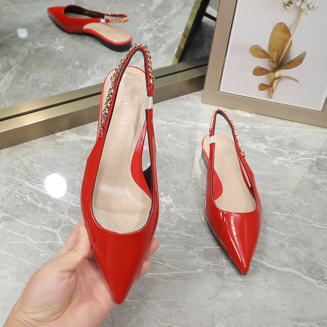 GG  Signoria Slingback Flat orange