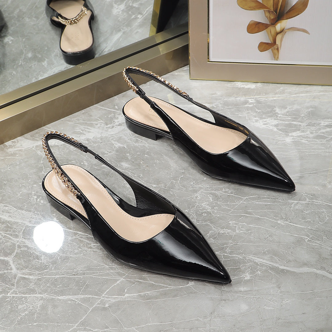 GG  Signoria Slingback Flat Black