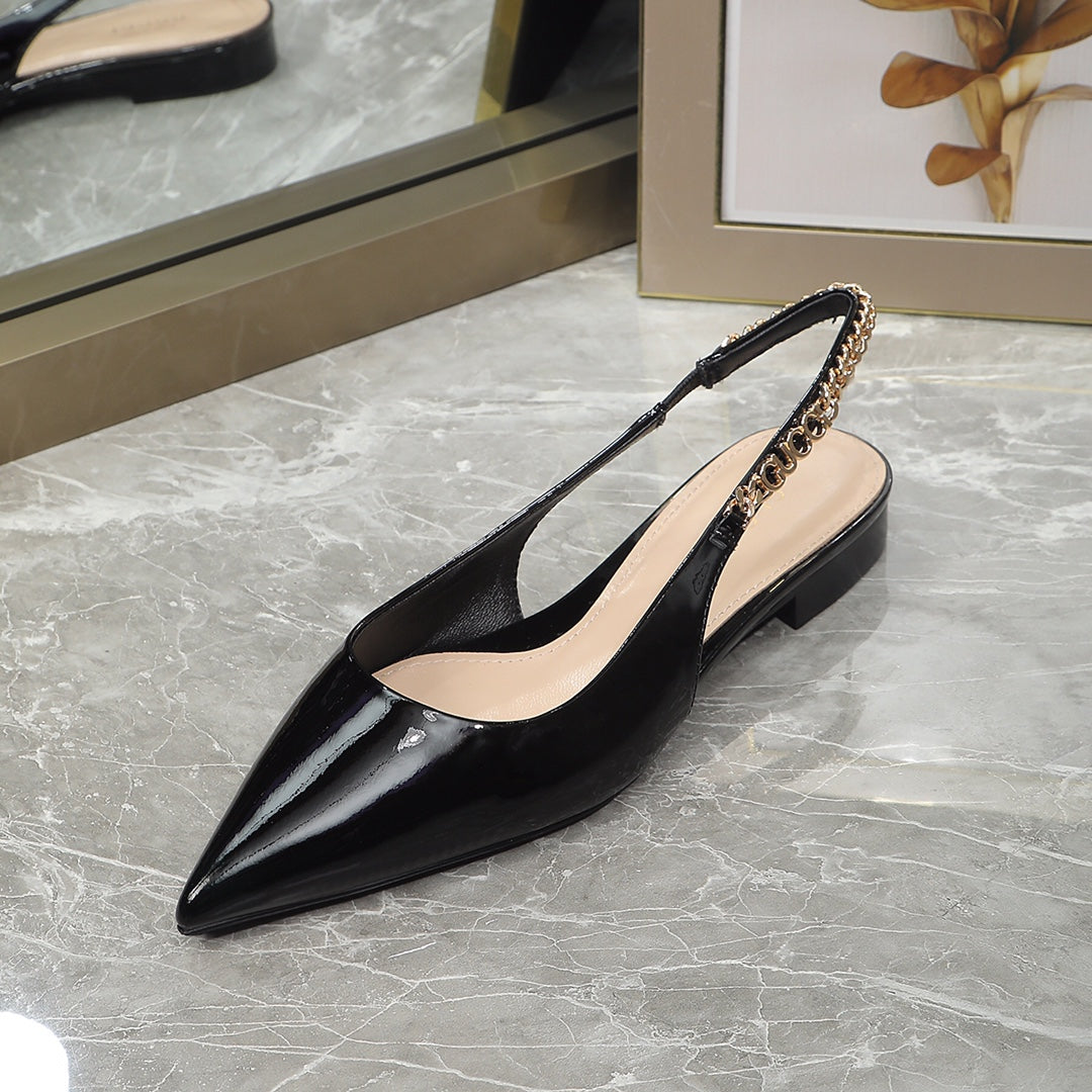 GG  Signoria Slingback Flat Black