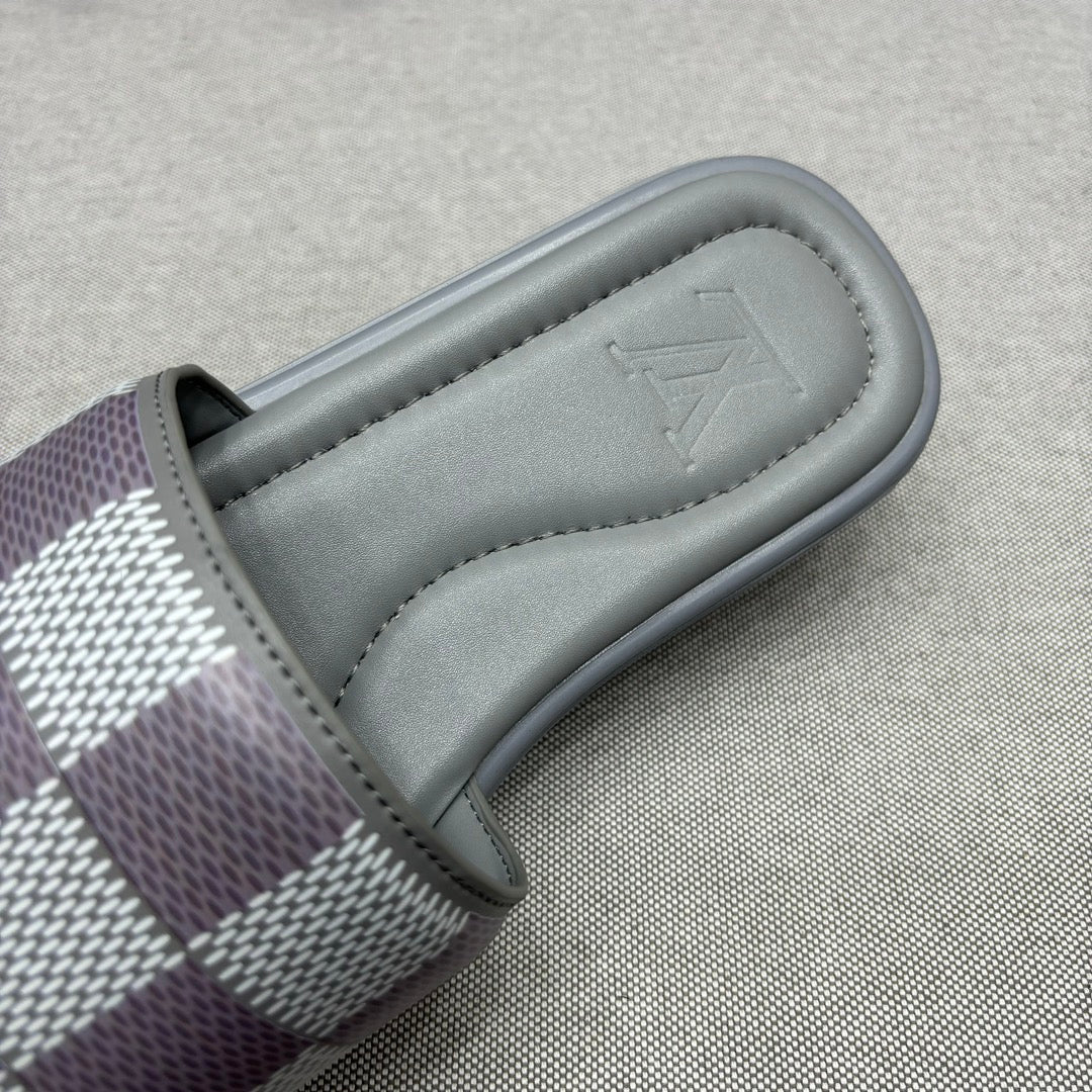 LV VENICE MULE SLIPPERS GRAY DAMIER