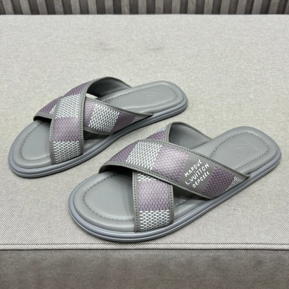 LV VENICE MULE SANDALS GRAY