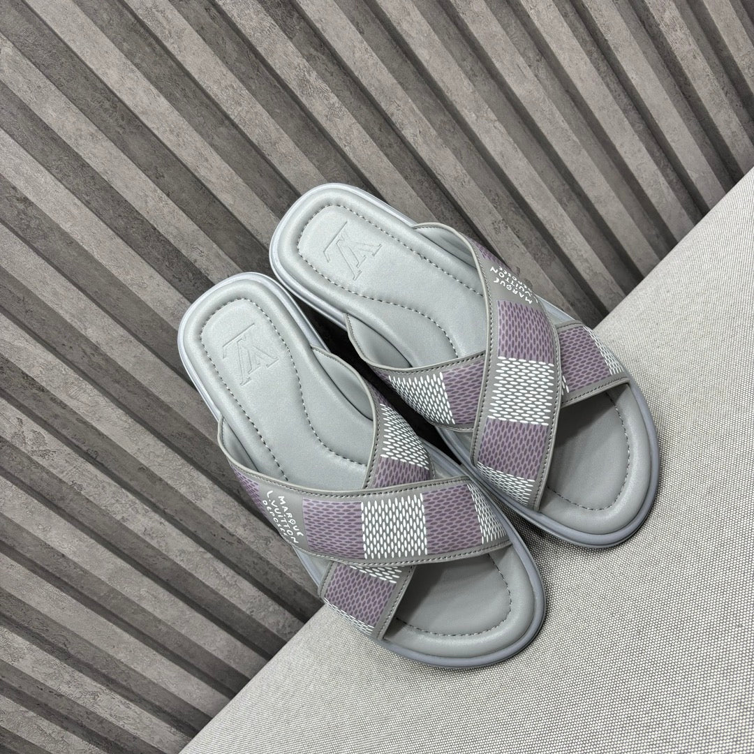 LV VENICE MULE SANDALS GRAY