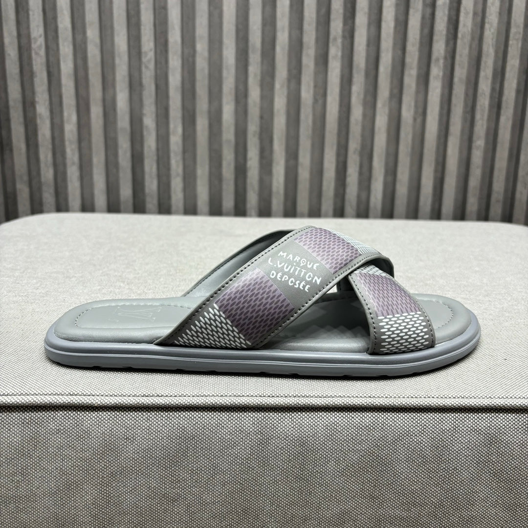 LV VENICE MULE SANDALS GRAY