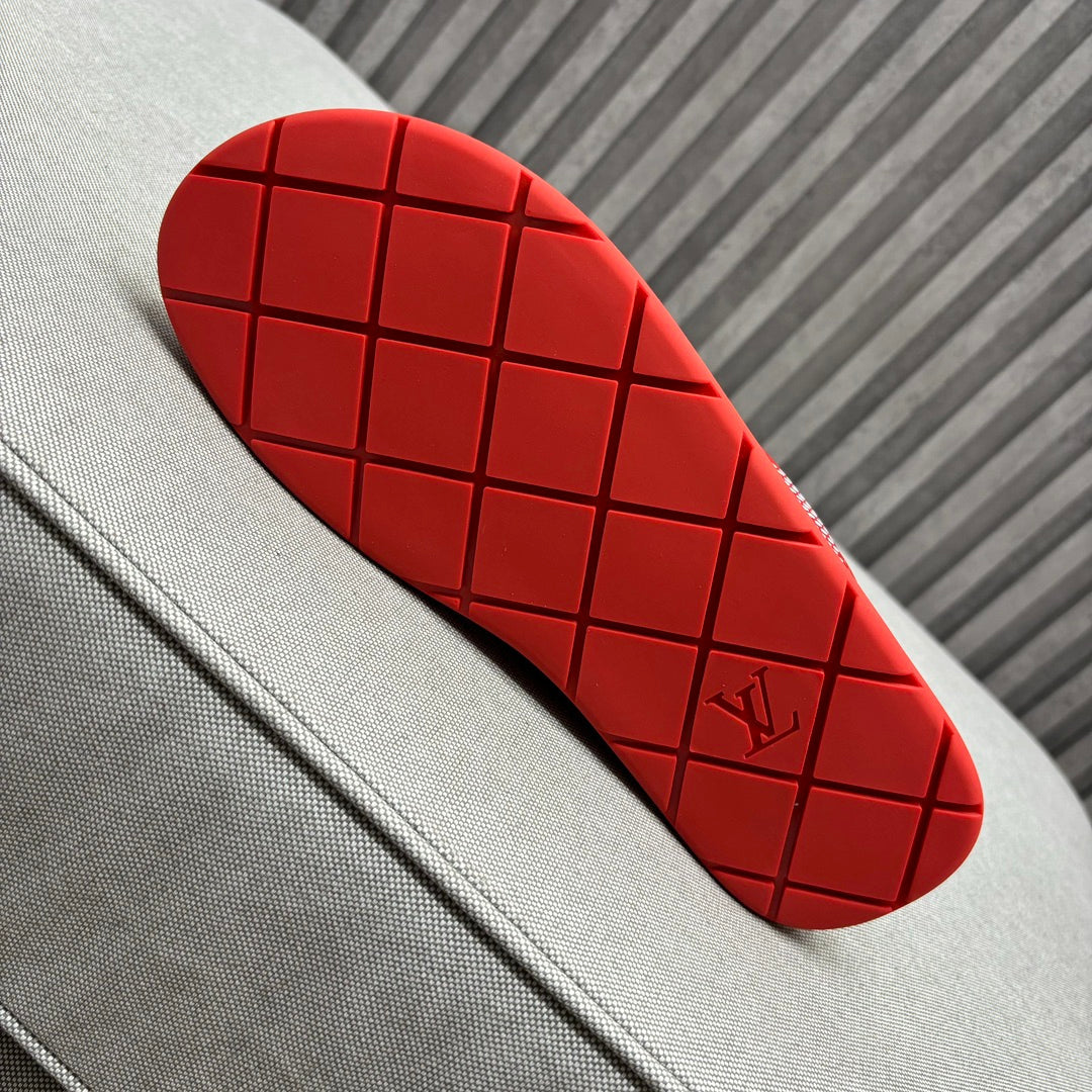 LV VENICE MULE SANDALS CHERRY RED