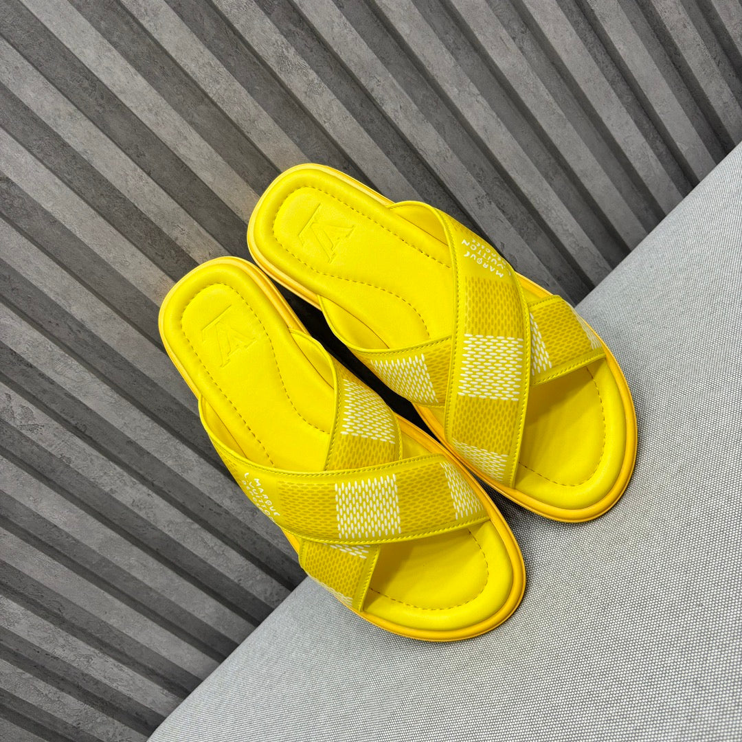 LV VENICE MULE SANDALS LEMON YELLOW