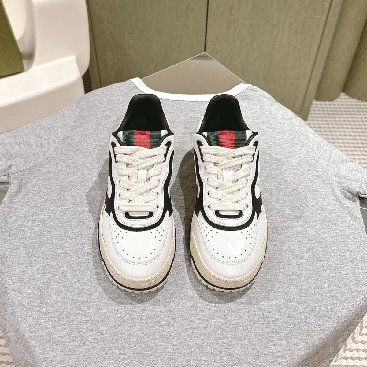 GG Retro sneakers WHite Black