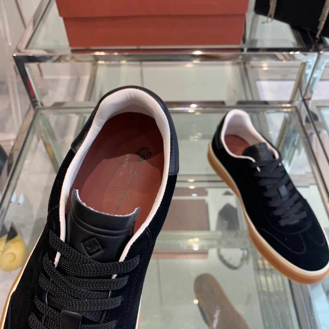 LP TENNIS WALK SNEAKERS BLACK SUEDE