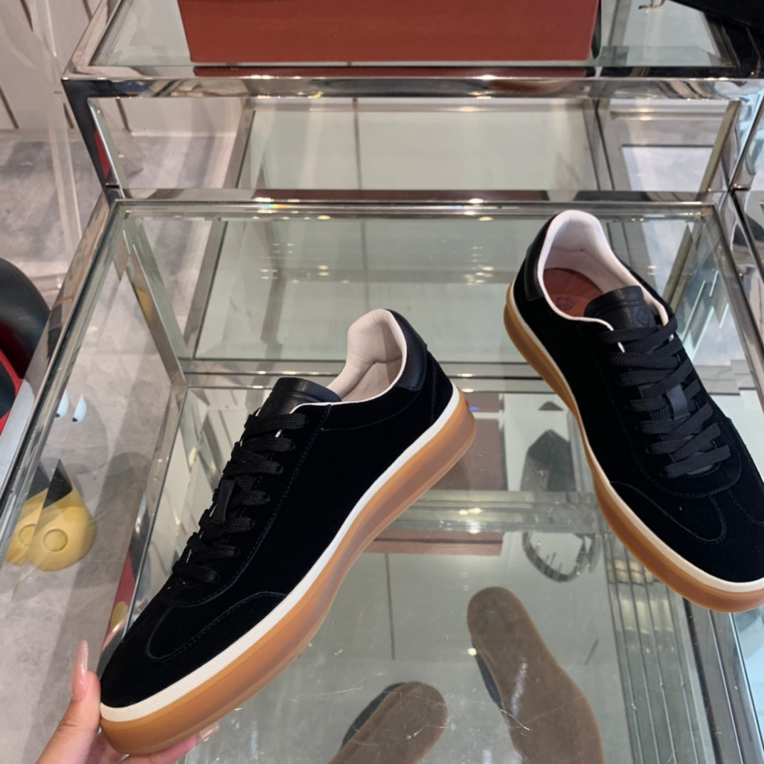 LP TENNIS WALK SNEAKERS BLACK SUEDE