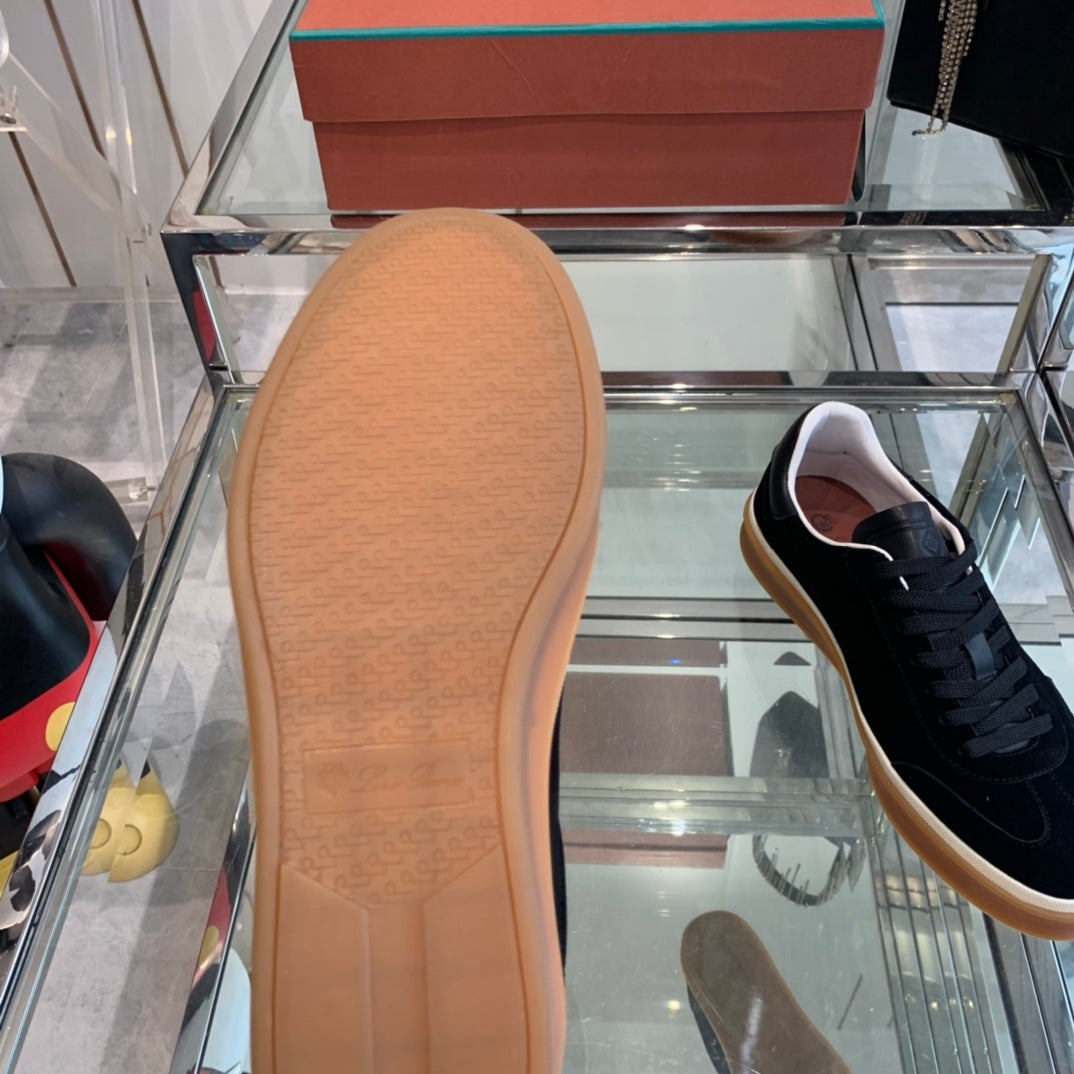 LP TENNIS WALK SNEAKERS BLACK SUEDE