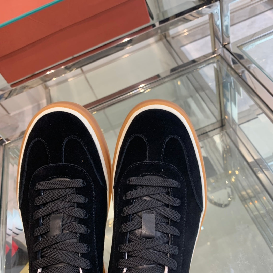 LP TENNIS WALK SNEAKERS BLACK SUEDE