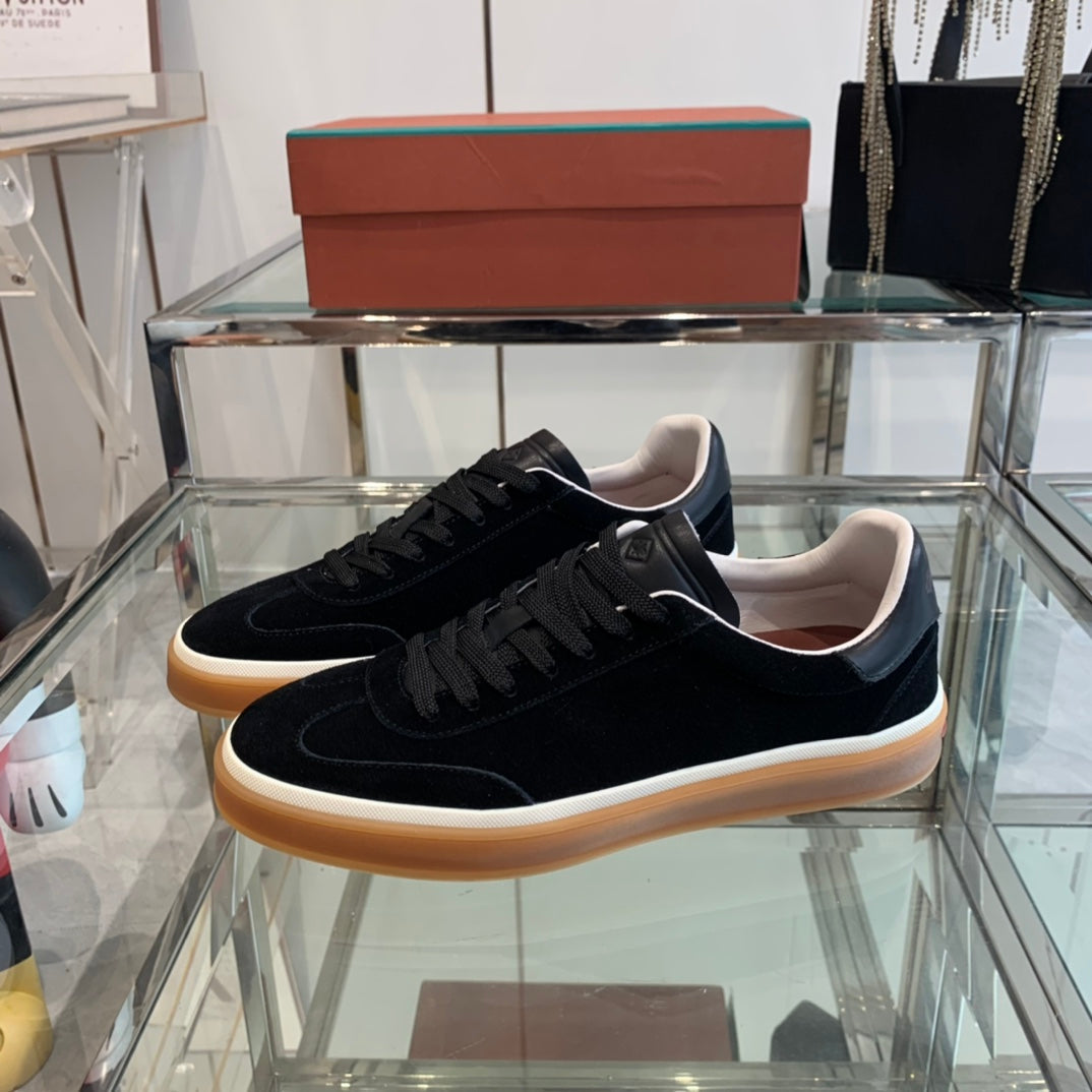 LP TENNIS WALK SNEAKERS BLACK SUEDE