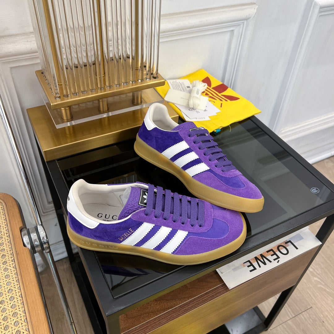 GG & ADIDAS GAZELLE SNEAKER VIOLET VELVET
