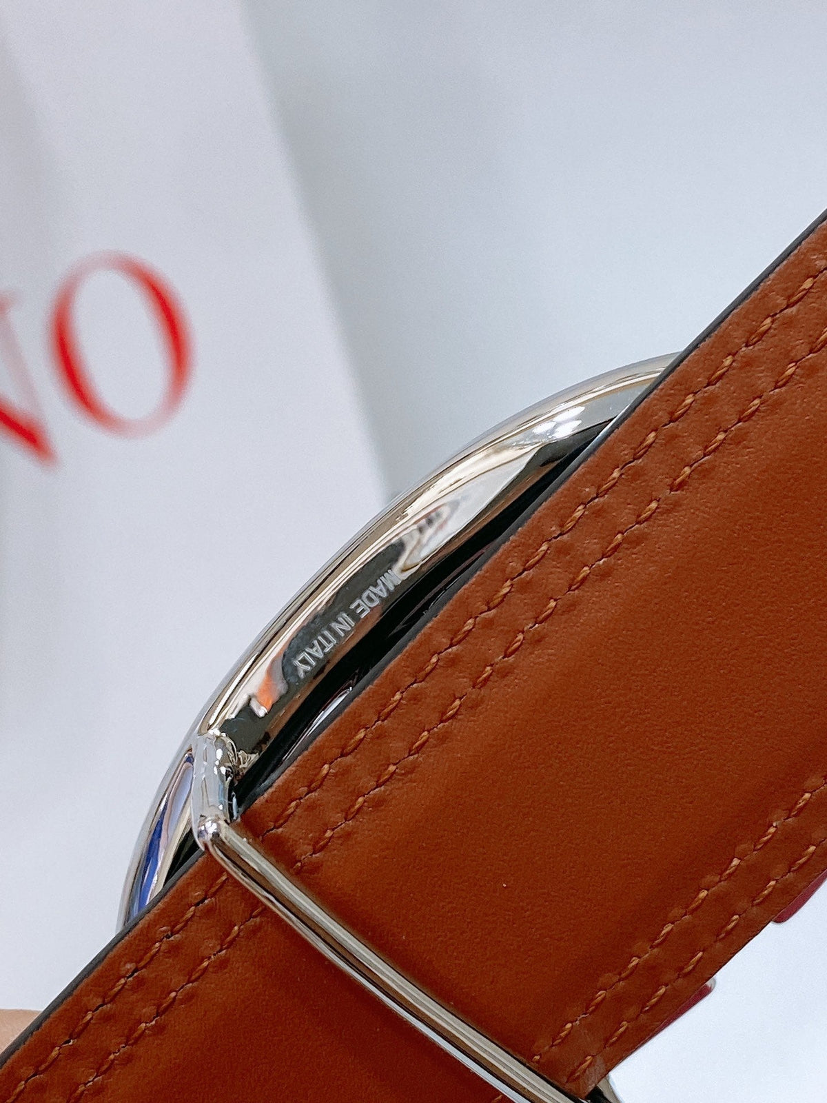 The Bold Edition Belt 30mm Black Brown Calfskin Silver Buckle