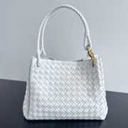BV Intrecciato 30cm Bag White Leather 532239