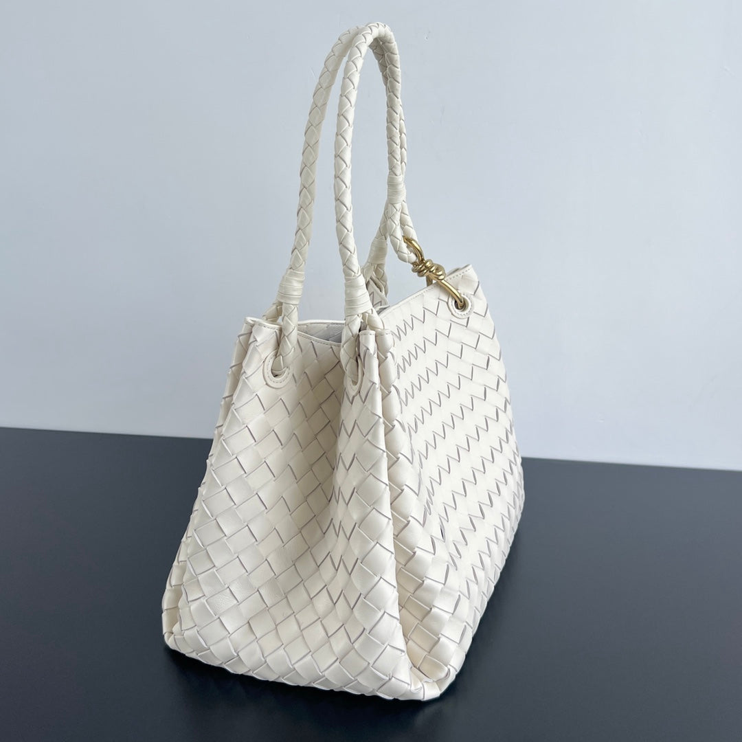 BV Intrecciato 30cm Bag Cream Leather 532241